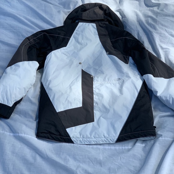 White and black junior ski jacket - Picture 2 of 2